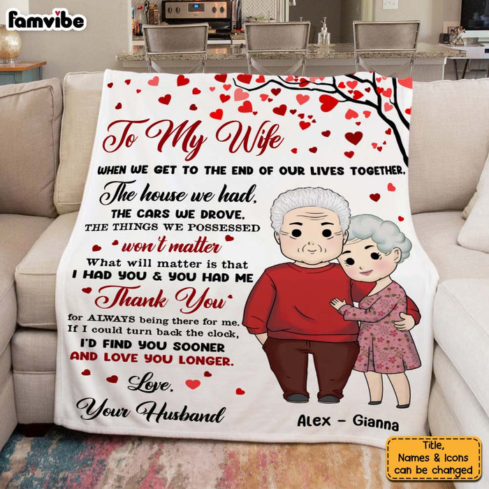 Personalized Couple Gift If I Could Turn Back The Clock Blanket 30358 1