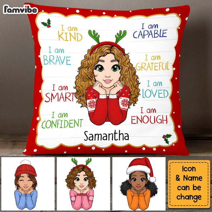 Personalized Christmas Gift For Granddaughter I Am Kind Pillow 30359 1