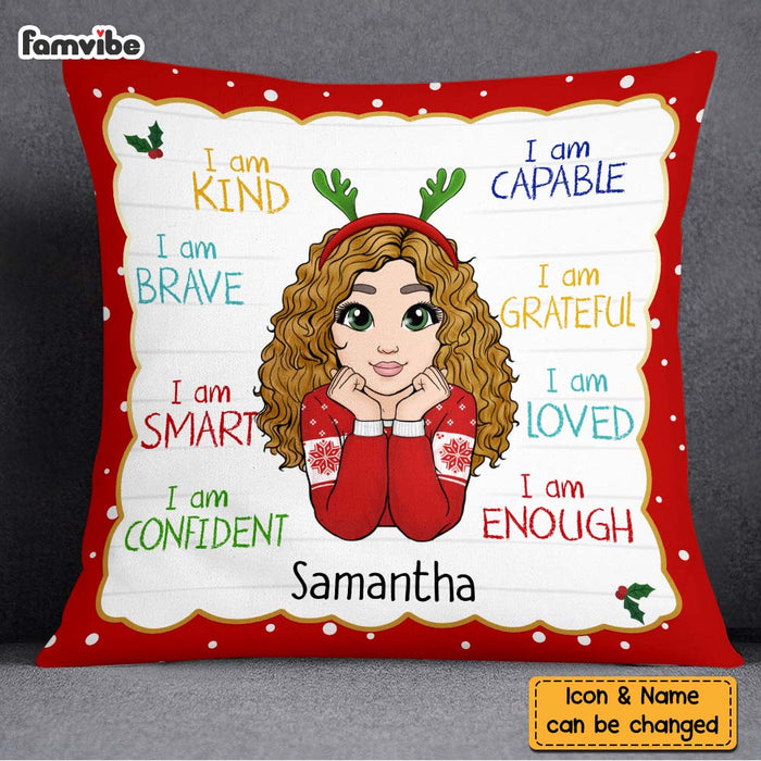Personalized Christmas Gift For Granddaughter I Am Kind Pillow 30359 1