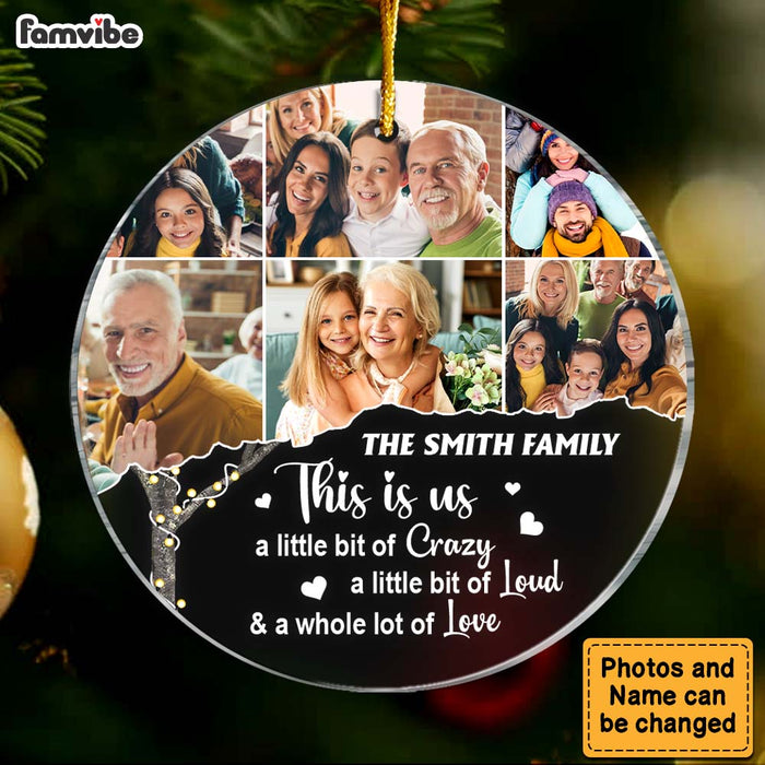Personalized Family Tree Upload Photo Circle Ornament 30361 1