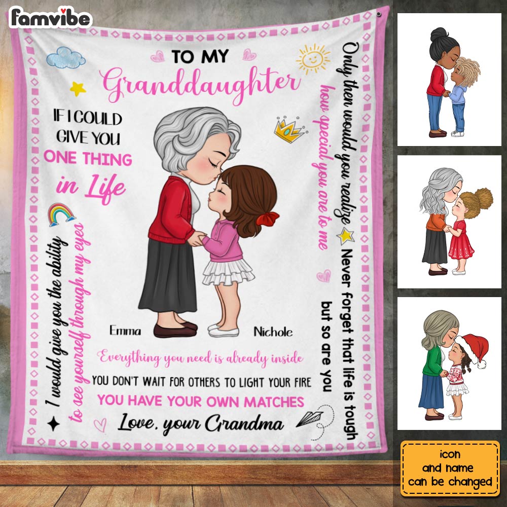 Personalized Gift For Granddaughter You Are Blanket 30363 Primary Mockup