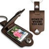Personalized Gift For Husband Upload Photo Home Is Where You Are Leather Photo Keychain 30372 1