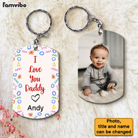 Personalized Message Family I Love You Aluminum Keychain 30382 thumb 1
