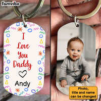 Personalized Message Family I Love You Aluminum Keychain 30382 thumb 1