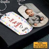 Personalized Message Family I Love You Aluminum Keychain 30382 thumb 1