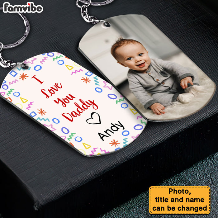 Personalized Message Family I Love You Aluminum Keychain 30382 1