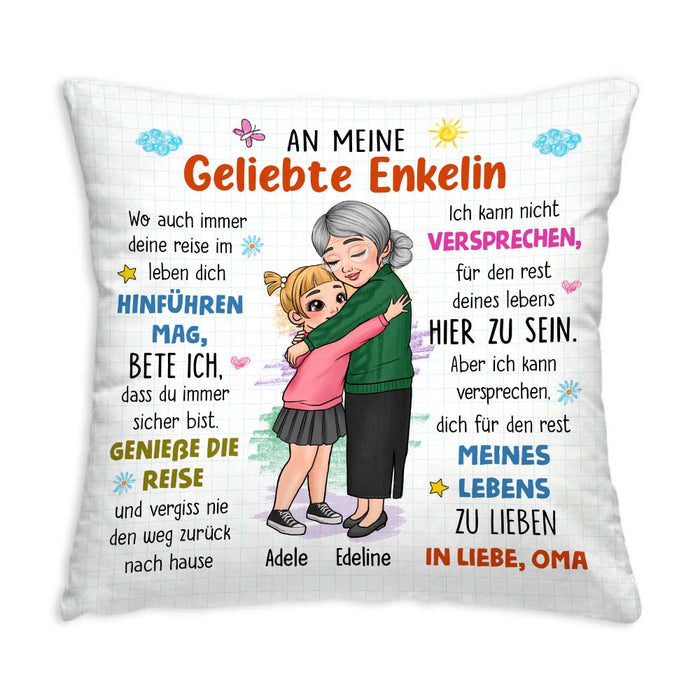 Personalized To My Granddaughter German Pillow 30389 1