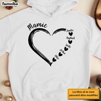 Personalized Gift For Grandma French Hearts Shirt - Hoodie - Sweatshirt 30391 thumb 1