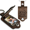 Personalized You Are My Missing Piece Leather Photo Keychain 30392 1