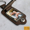 Personalized You Are My Missing Piece Leather Photo Keychain 30392 1