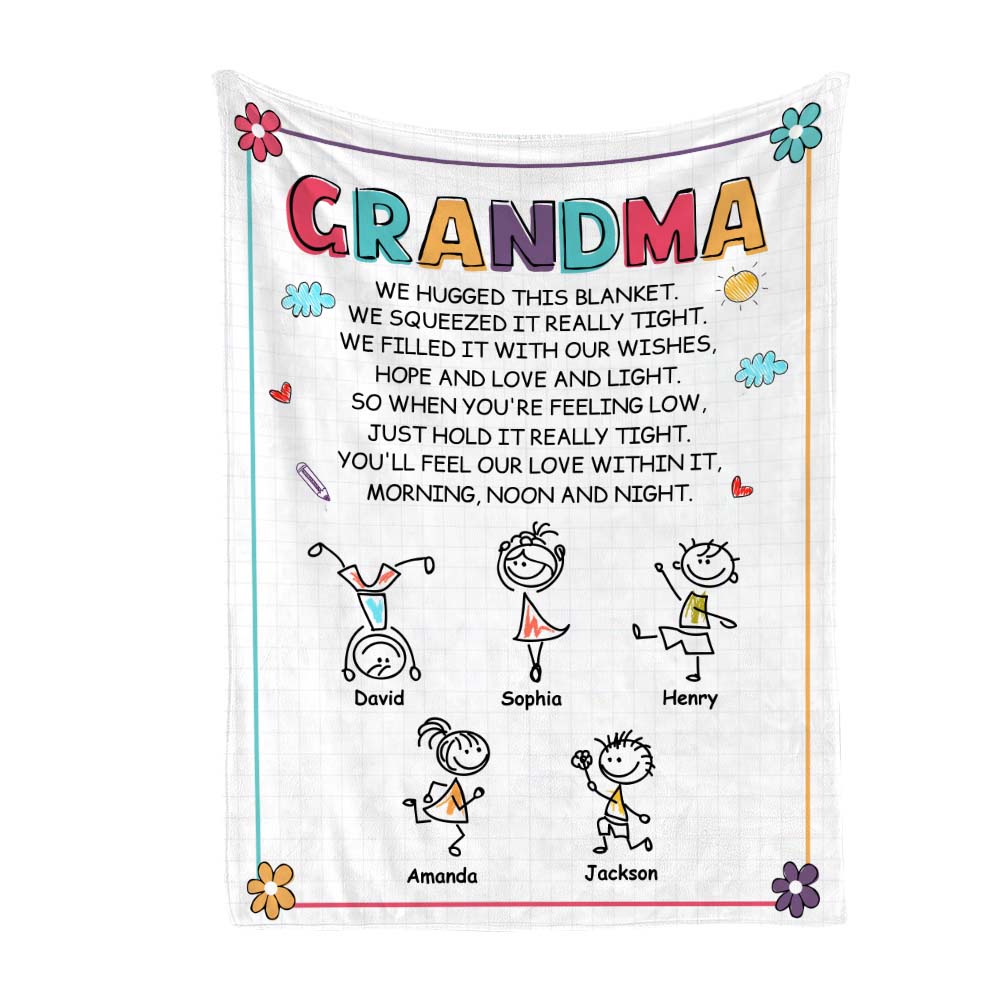Personalized Grandma Hold It Really Tight Blanket 30393 Primary Mockup