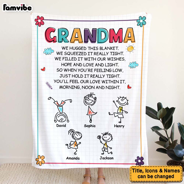 Personalized Grandma Hold It Really Tight Blanket 30393 1