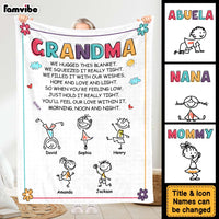 Personalized Grandma Hold It Really Tight Blanket 30393 thumb 1