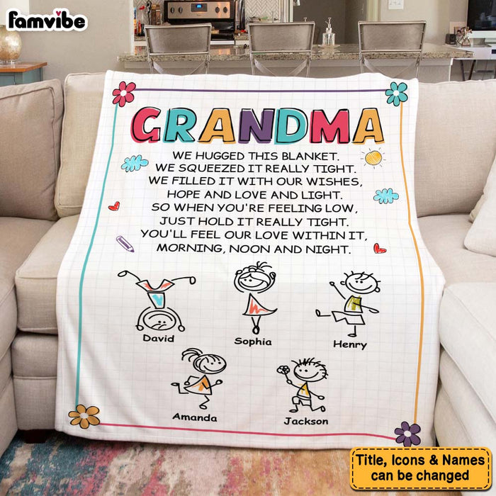 Personalized Grandma Hold It Really Tight Blanket 30393 1