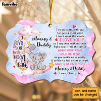 Personalized Gift For Baby Merry First Christmas Pink Moon Benelux Ornament 30399 thumb 1