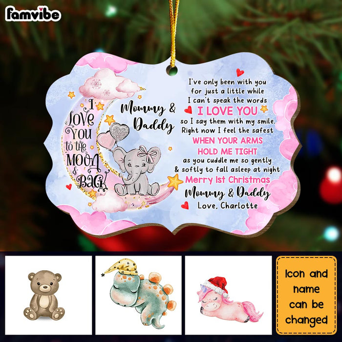 Personalized Mommy I've Only Been With You For Just A Little Merry Christmas  Ornament