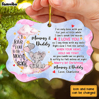 Personalized Gift For Baby Merry First Christmas Pink Moon Benelux Ornament 30399 thumb 1