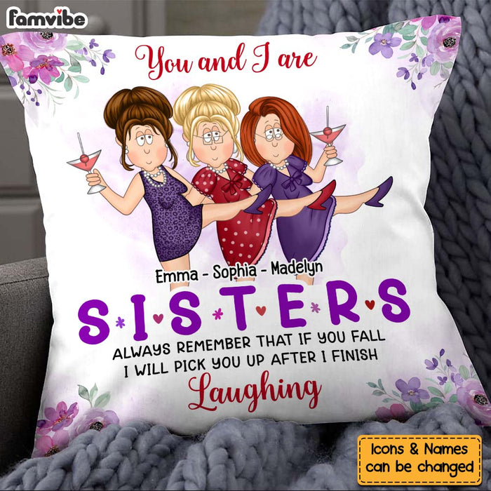 Personalized Gift For Friends Pick You Up After I Finish Laughing Pillow 30409 1