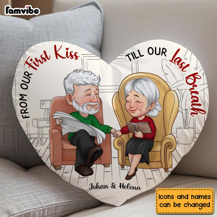 Personalized From Our First Kiss Shaped Pillow 30410 1