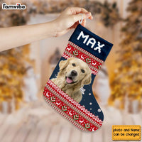 Personalized Gift For Dog Lover Upload Photo Stocking 30412 thumb 1