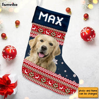 Personalized Gift For Dog Lover Upload Photo Stocking 30412 thumb 1