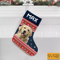 Personalized Gift For Dog Lover Upload Photo Stocking 30412 thumb 1