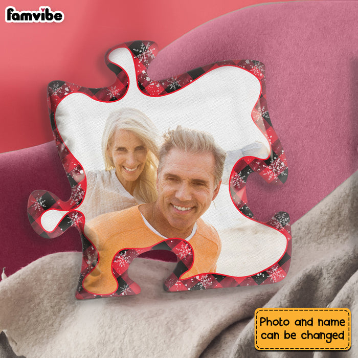 Personalized Couple You Are My Missing Piece Shaped Pillow 30417 1