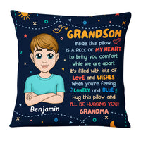Personalized Gift For Grandson Hug This Pillow 30422 thumb 1