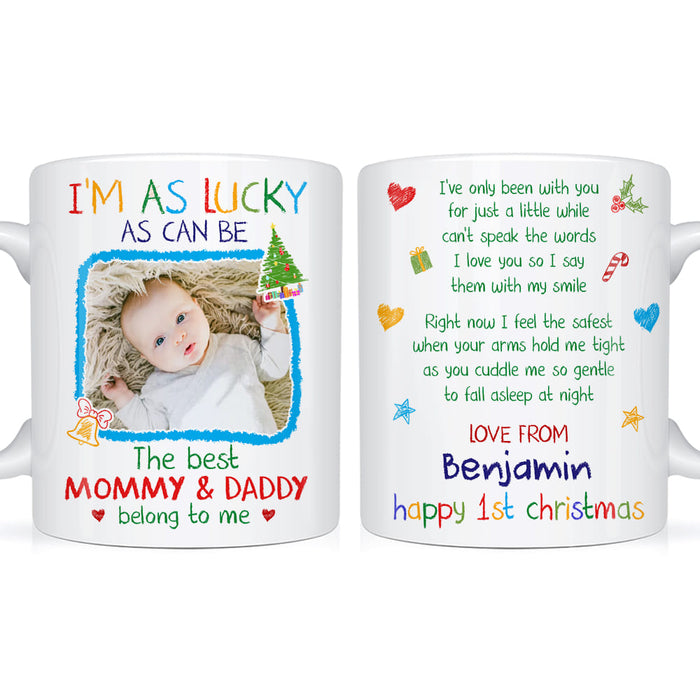 Personalized Baby First Christmas Photo Mug 30423 1