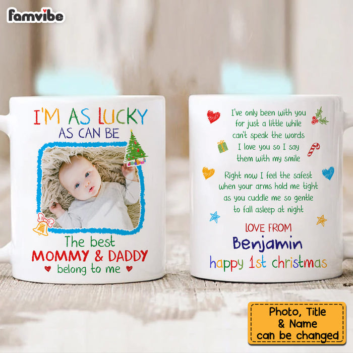 Personalized Baby First Christmas Photo Mug 30423 1