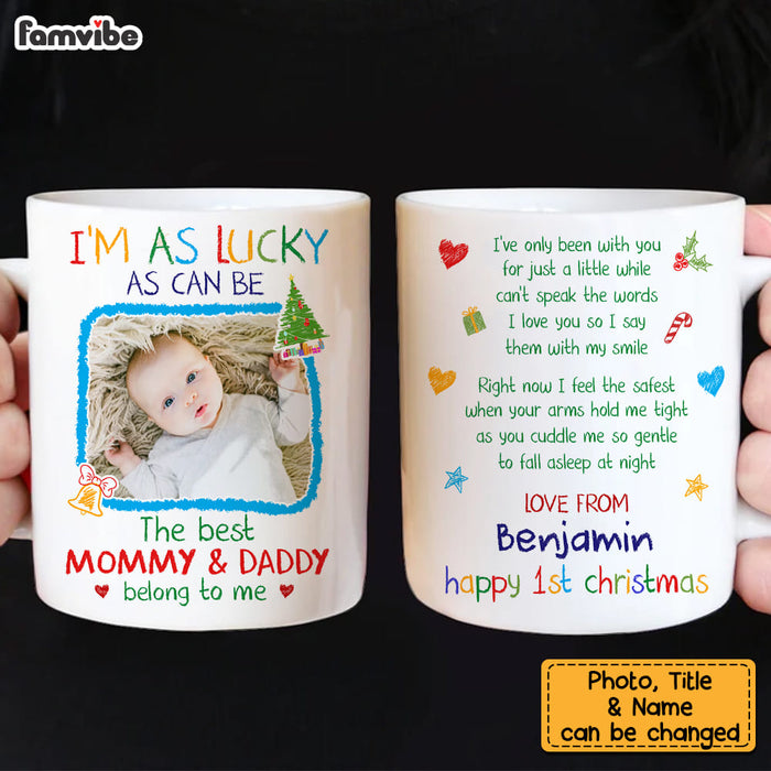 Personalized Baby First Christmas Photo Mug 30423 1