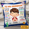 Personalized Gift For Grandson Night Prayer Pillow 30439 1