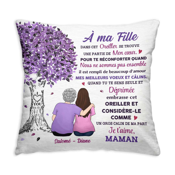 Personalized Gift For Daughter French À Ma Fille Pillow 30451 1