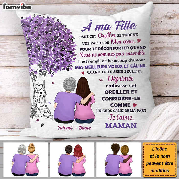 Personalized Gift For Daughter French À Ma Fille Pillow 30451 1