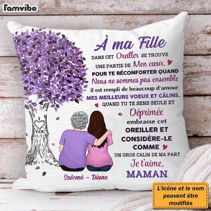 Personalized Gift For Daughter French À Ma Fille Pillow 30451 1