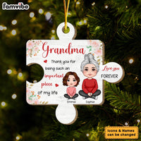 Personalized Christmas Gift For Grandma Piece Of My Life Ornament 30459 thumb 1