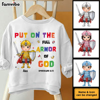 Personalized Gift For Grandson Armor Of God Kid T Shirt - Kid Hoodie - Kid Sweatshirt 30462 thumb 1
