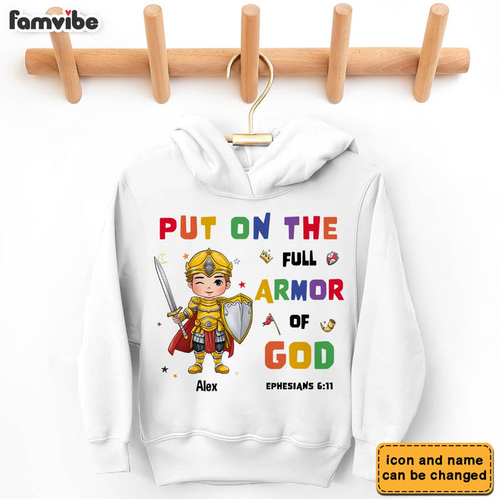 Personalized Gift For Grandson Armor Of God Kid T Shirt - Kid Hoodie - Kid Sweatshirt 30462 1