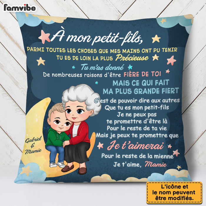 Personalized Gift For Grandson Granddaughter French Pillow 30463 1
