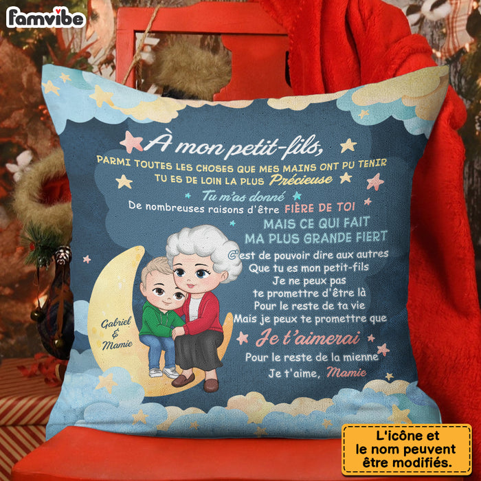 Personalized Gift For Grandson Granddaughter French Pillow 30463 1