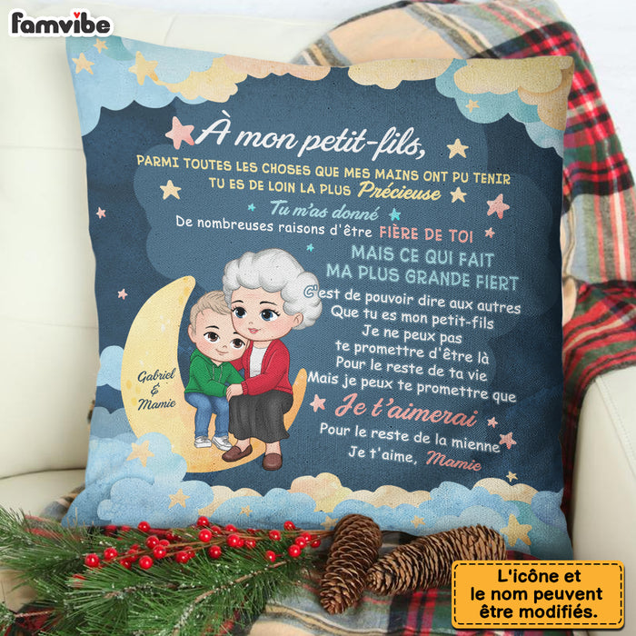 Personalized Gift For Grandson Granddaughter French Pillow 30463 1