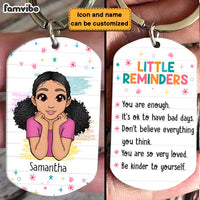 Personalized Mental Health Gift For Granddaughter Little Reminders Aluminum Keychain 22837 thumb 1