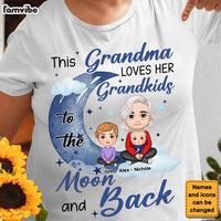Personalized Gift For Grandma Loves Her Grandkids To The Moon And Back Shirt - Hoodie - Sweatshirt 30468 thumb 1