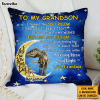 Personalized Gift For Grandson Granddaughter Animal Hug This Pillow 30473 thumb 1