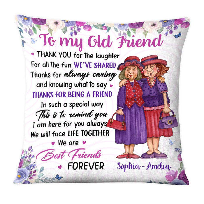 Personalized Gift For Old Friend Thank You For The Laughter Pillow 30476 1