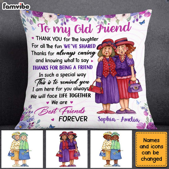 Personalized Gift For Old Friend Thank You For The Laughter Pillow 30476 1