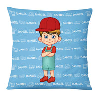 Personalized Gift For Grandson Name Background Pillow 30478 thumb 1