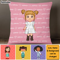 Personalized Gift For Grandson Name Background Pillow 30478 thumb 1