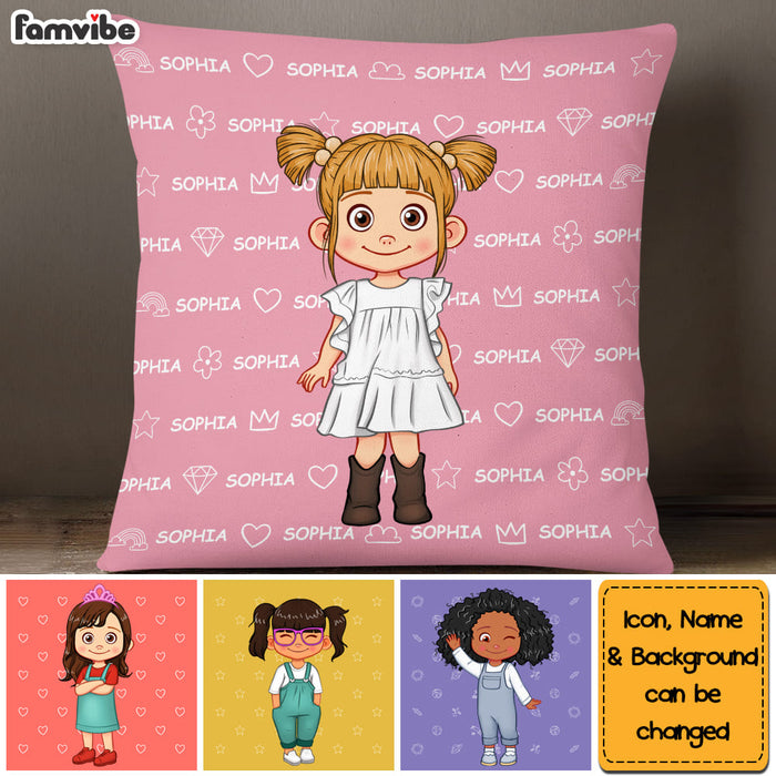 Personalized Gift For Grandson Name Background Pillow 30478 1