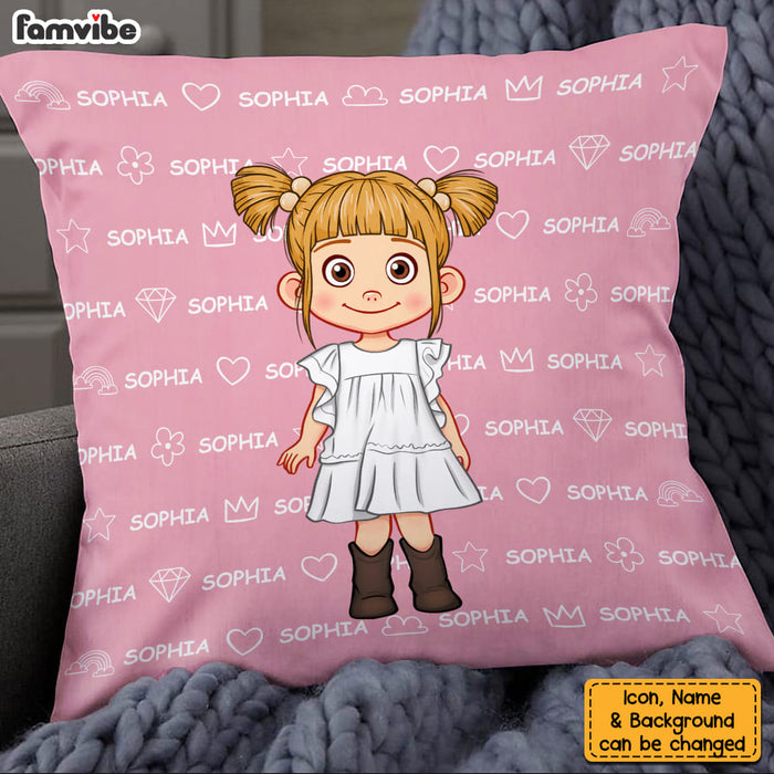 Personalized Gift For Grandson Name Background Pillow 30478 1
